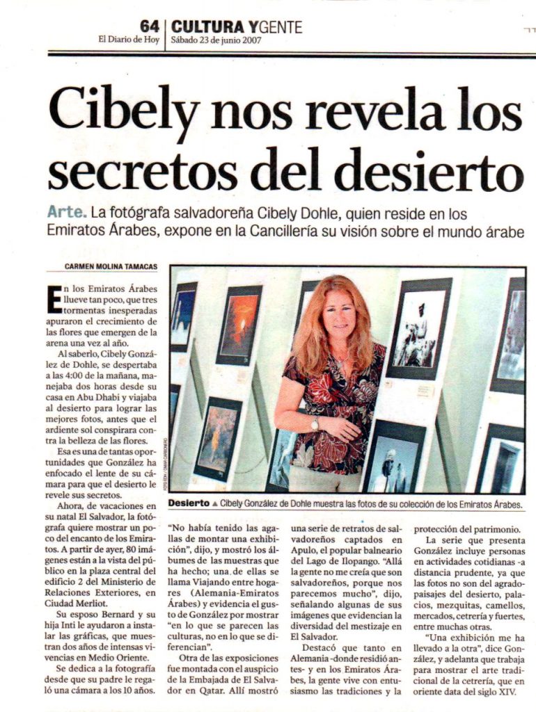 Cibely Dohle nos revela los secretos del desierto - El Diario de Hoy